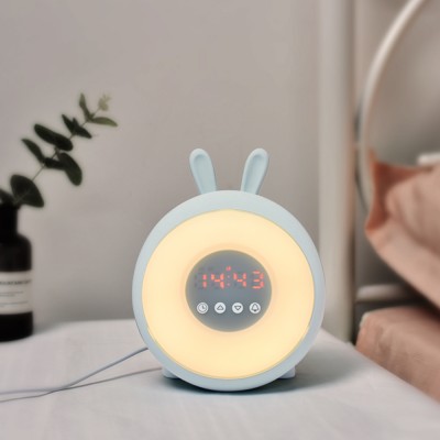 The Led Digital Analog Clock Cheap Cute Animal Funny Sunrise Simulation Night Light Alarm Clock